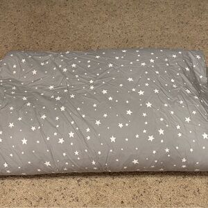 Pottery Barn Kids Gray Star Patterned Duvet Cover With PBK Comforter Insert